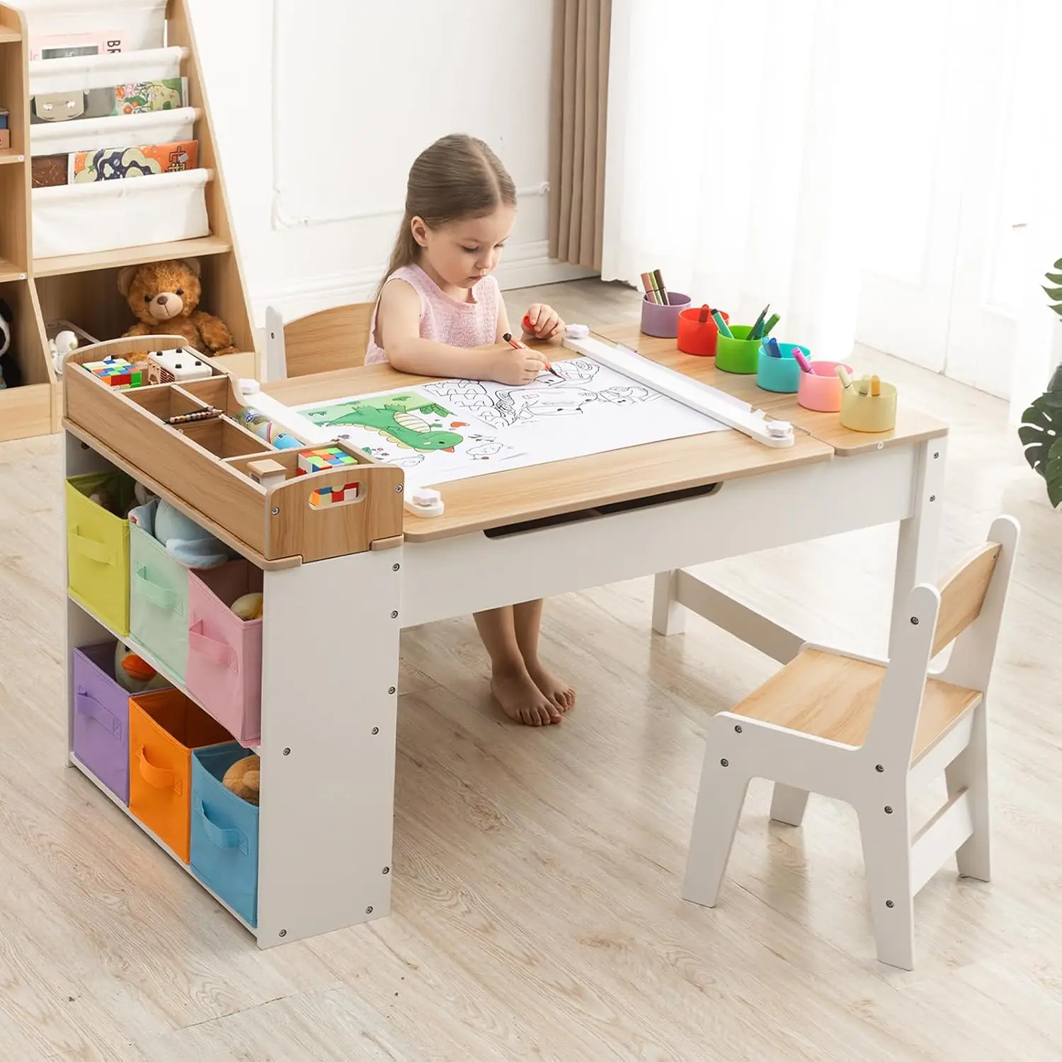 Art Craft For Toddlers - 어린이용 미술 테이블 및 의자 세트