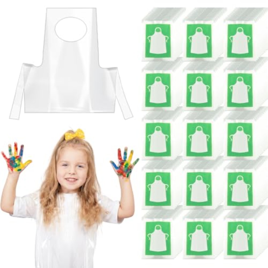 Art Craft For Toddlers - HKACSTHI 일회용 앞치마, 스목 플라스틱 유아용
