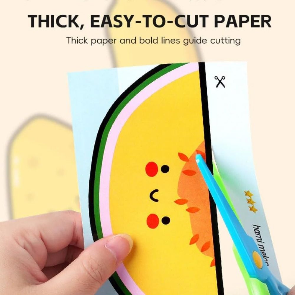 Art Craft Preschool - 안전 어린이용 종이 커팅 키트, 도구