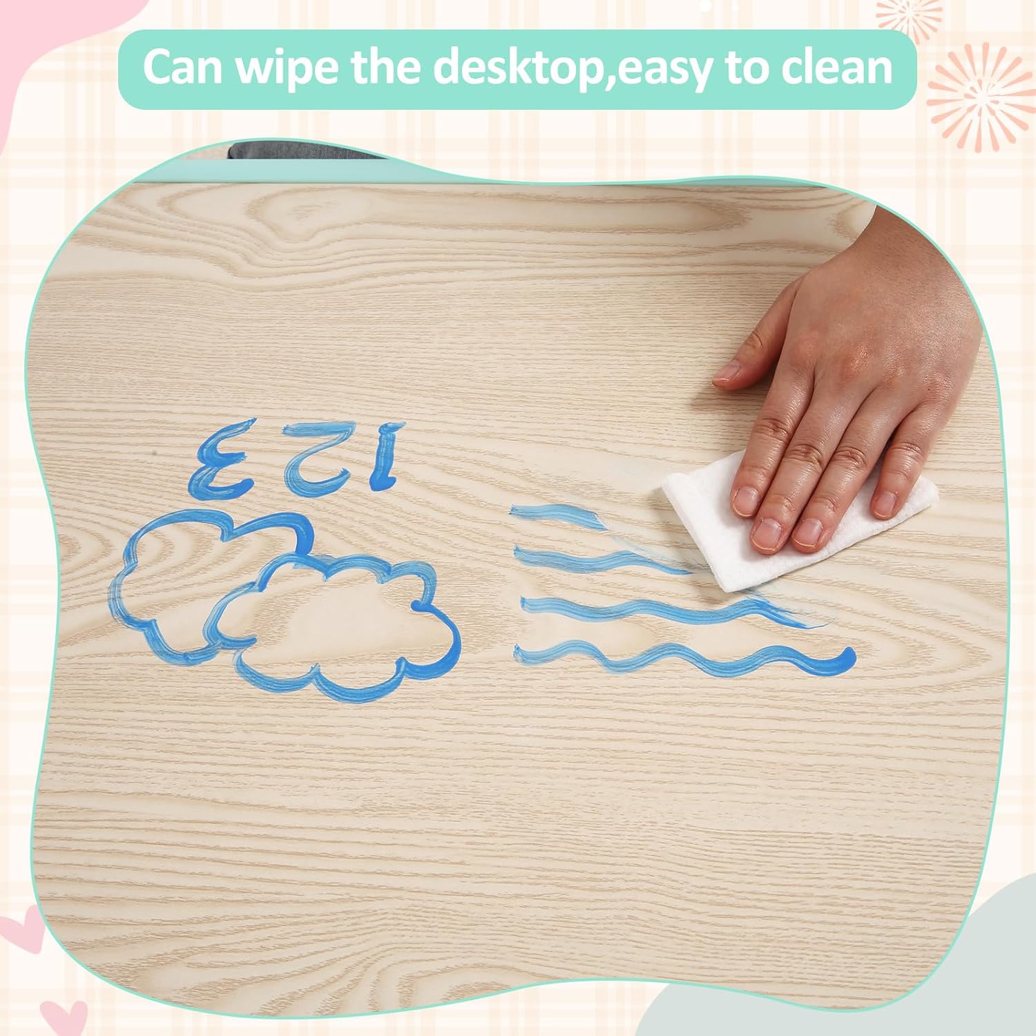 TackView 23인치 어린이 테이블 및 의자 4개  - Art Craft For Toddlers 리뷰 및 가격