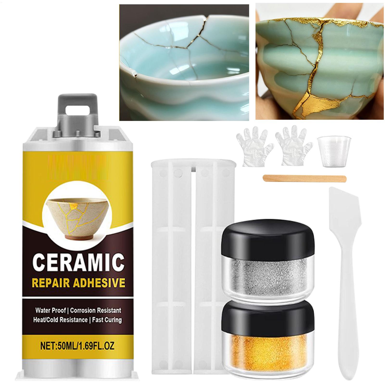 킨츠기 수리 키트 금색 세라믹 접착제 식품 안전 접착제 - Art Craft Glue 리뷰 및 가격