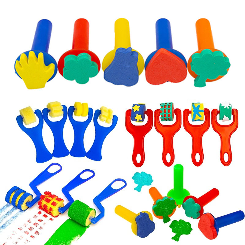 어린이 유아 스폰지 스탬프 브러시 키트 어린이를위한 꽃 - Art Craft For Toddlers 리뷰 및 가격
