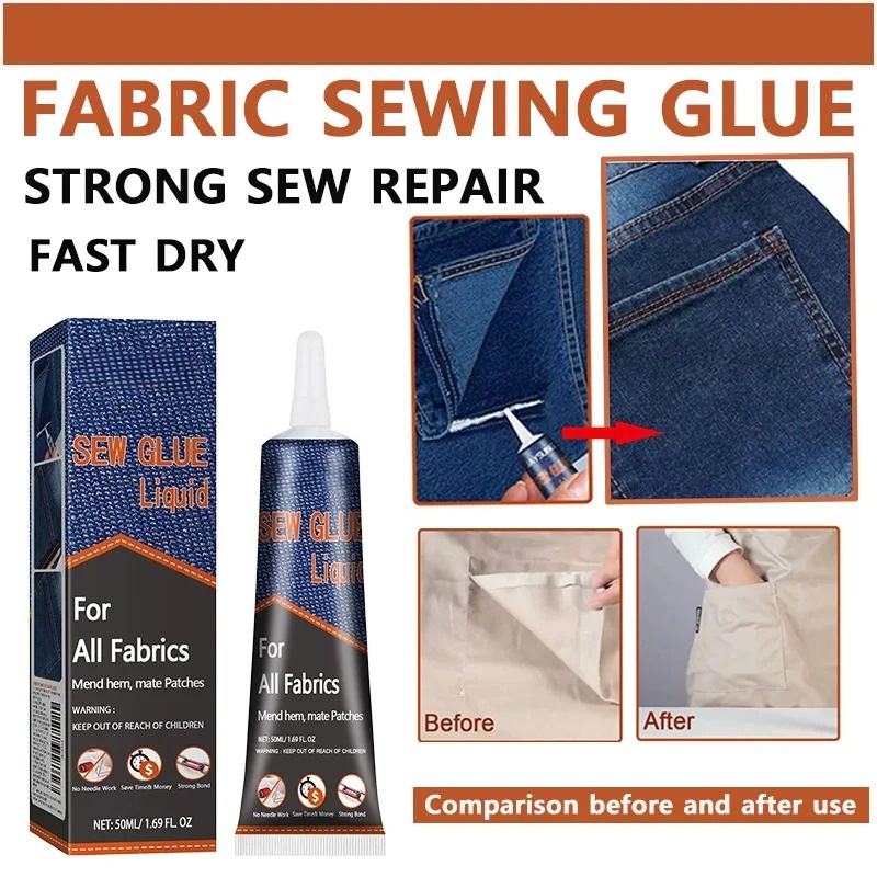 50ml 패브릭 바느질 접착제 빠른 건조 의류 수선 액 - Leather Tooling Kit 리뷰 및 가격