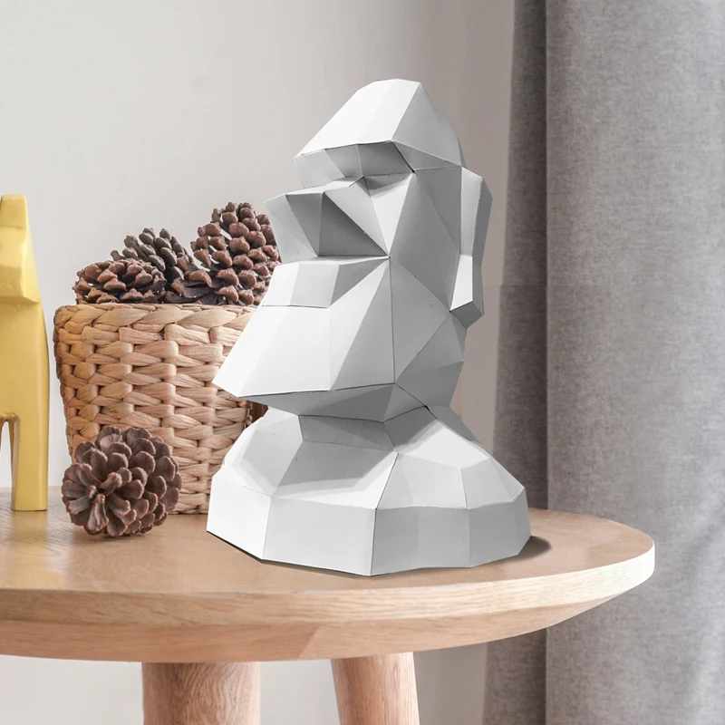 대형 이스터 아일랜드 모아이 장식 홈 종이 모델, 3D - Art Craft Center 리뷰 및 가격