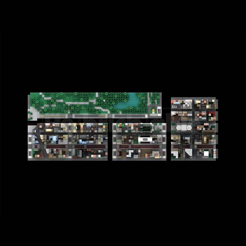4313pcs MOC 센트럴 파크 억만장자의 거리 -  - Art Craft Nyc 리뷰 및 가격