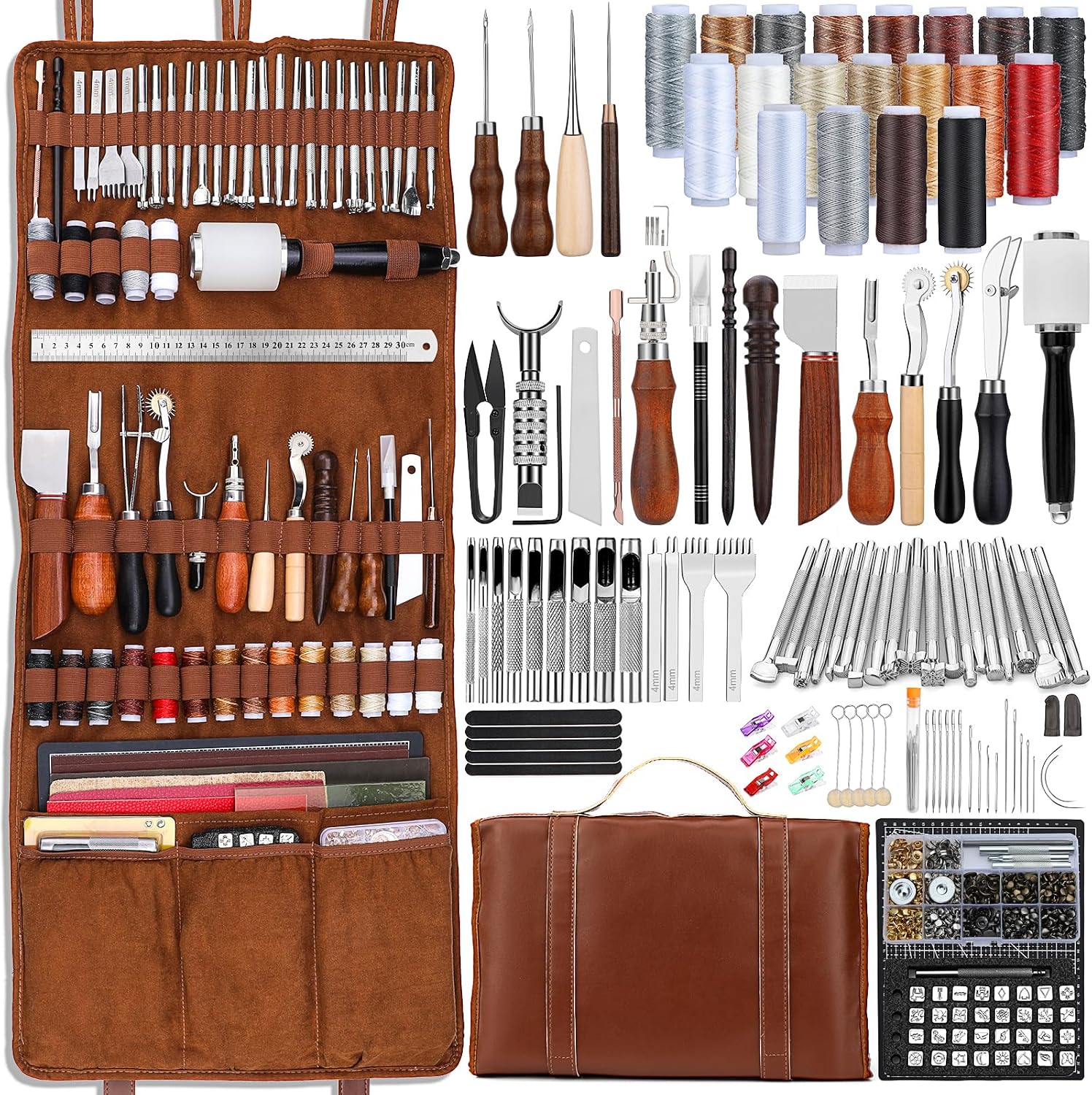 가죽 공예 도구 세트, 가죽 가공 키트, 맞춤형 핸드백 - Leather Tooling Kit 리뷰 및 가격
