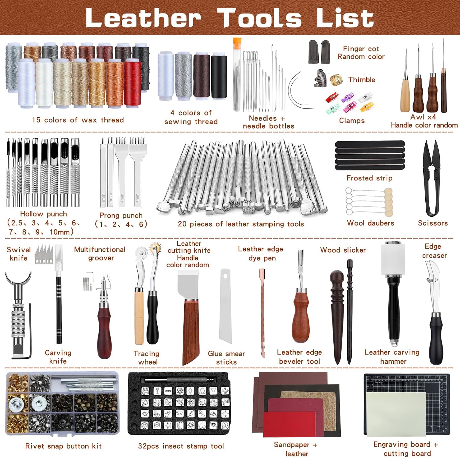 가죽 공예 도구 세트, 가죽 가공 키트, 맞춤형 핸드백 - Leather Tooling Kit 리뷰 및 가격