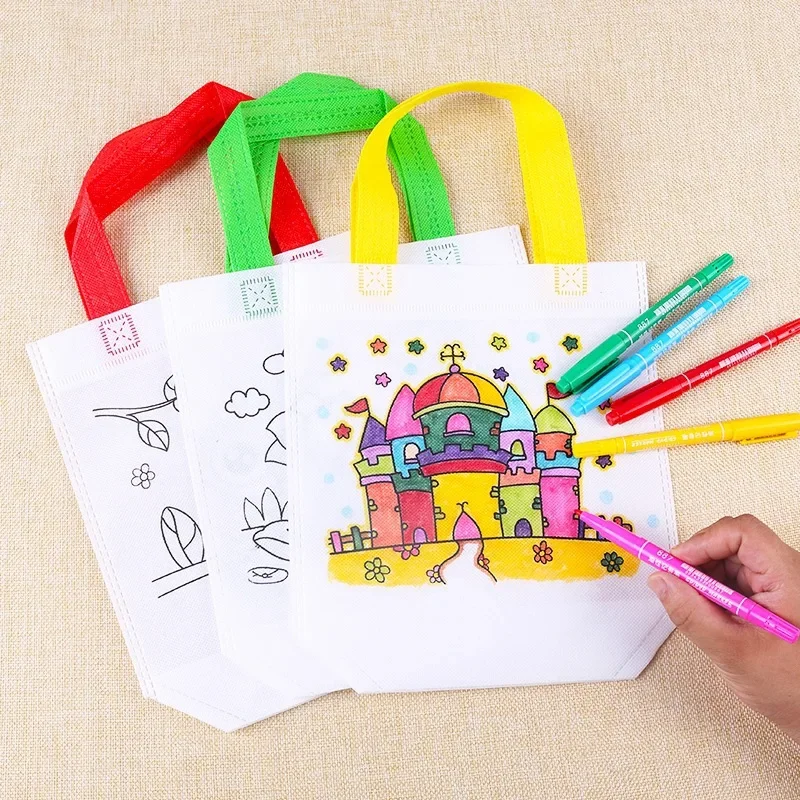1-10개 세트 DIY 그래피티 가방 마커 포함 수제  - Art Craft For Toddlers 리뷰 및 가격