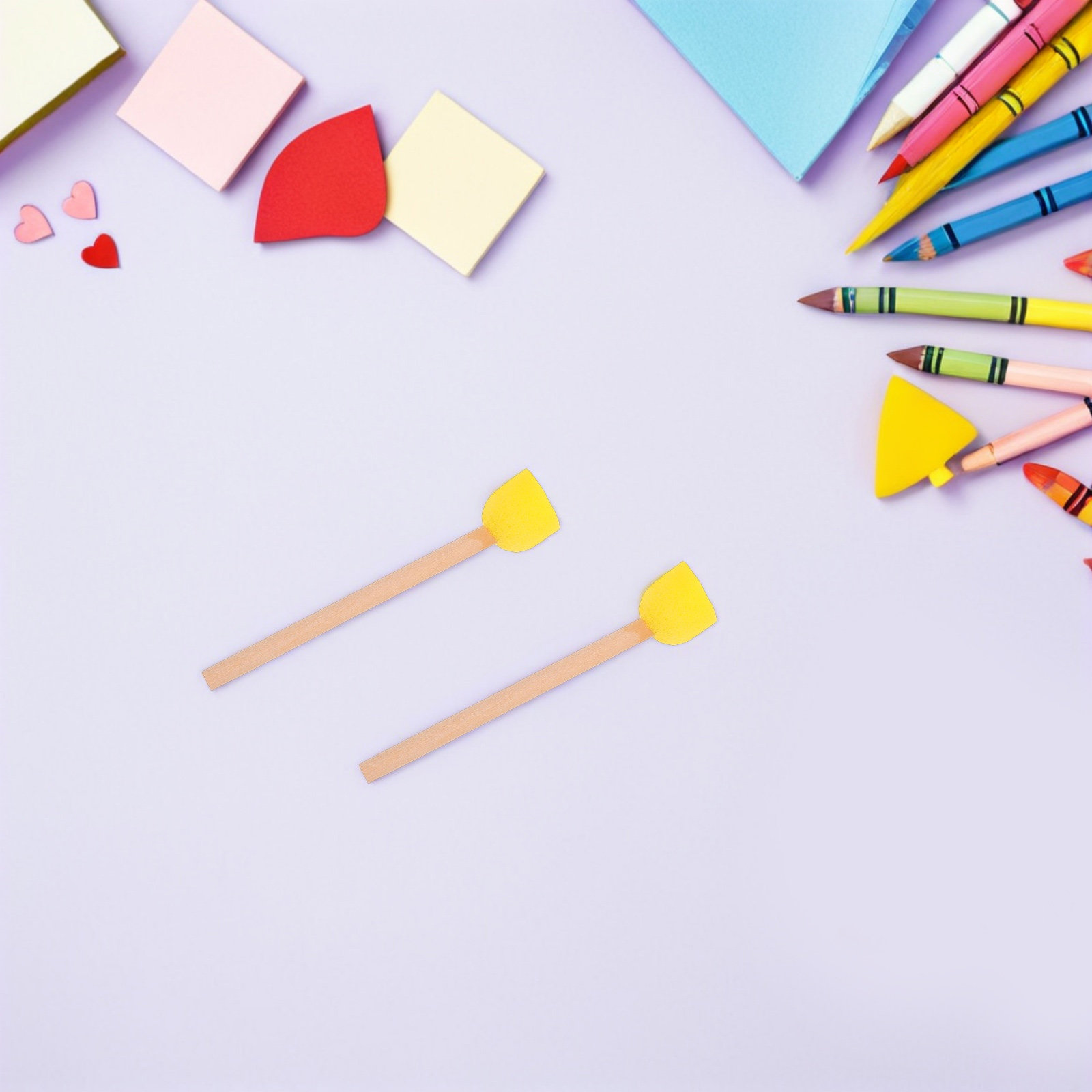 80개 도구 세트 원형 스펀지 브러시 나무 손잡이 공예 - Art Craft Preschool 리뷰 및 가격