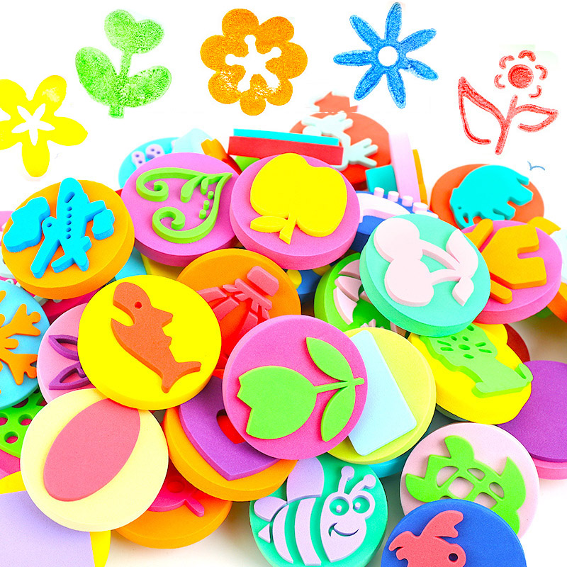 그림에 대 한 6 개/가방 거품 우표 귀여운 동물 미소 - Art Craft For Toddlers 리뷰 및 가격