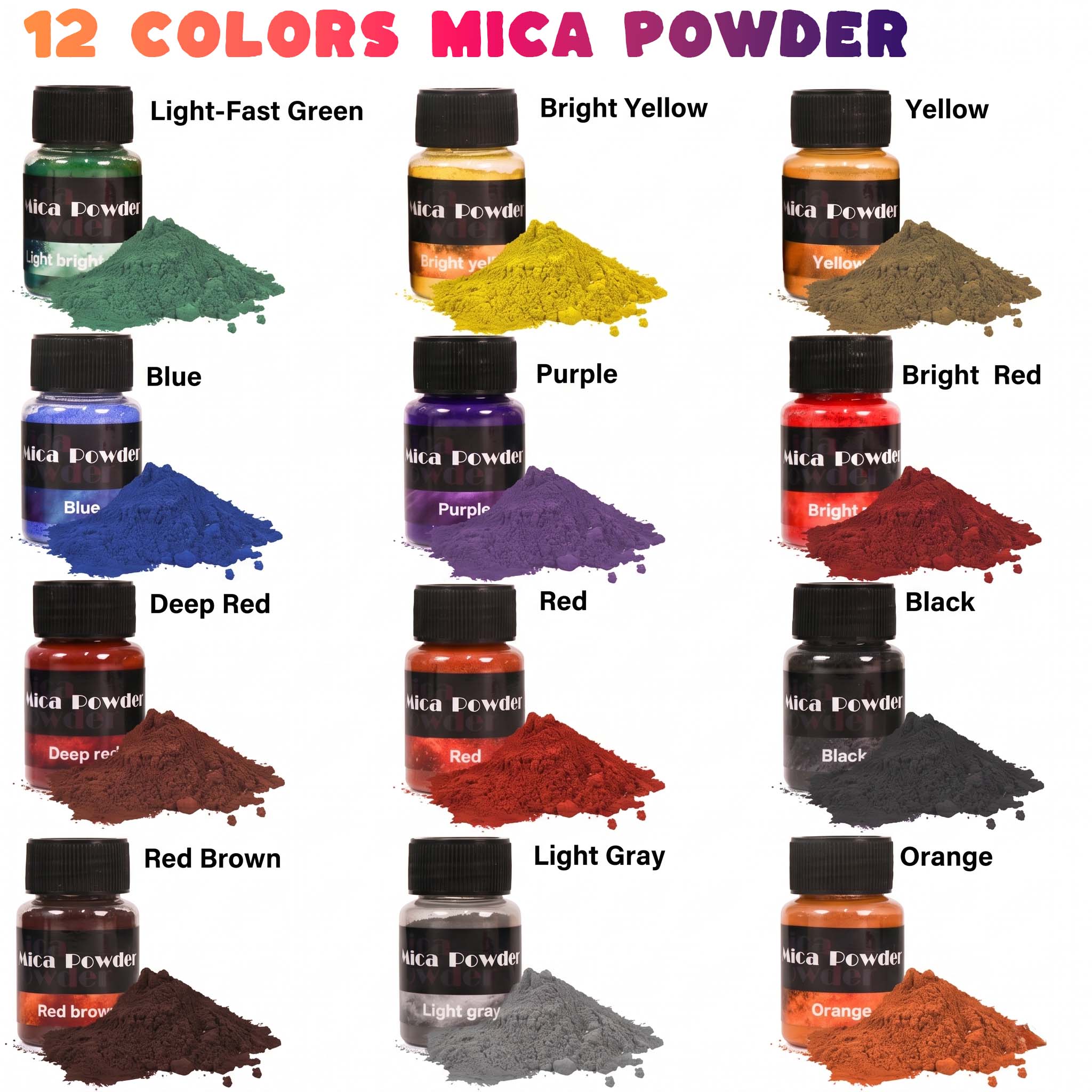 12색 석고 안료 분말 염료 DIY 공예 수지 콘크리트 - Resin Pigment Powder 리뷰 및 가격