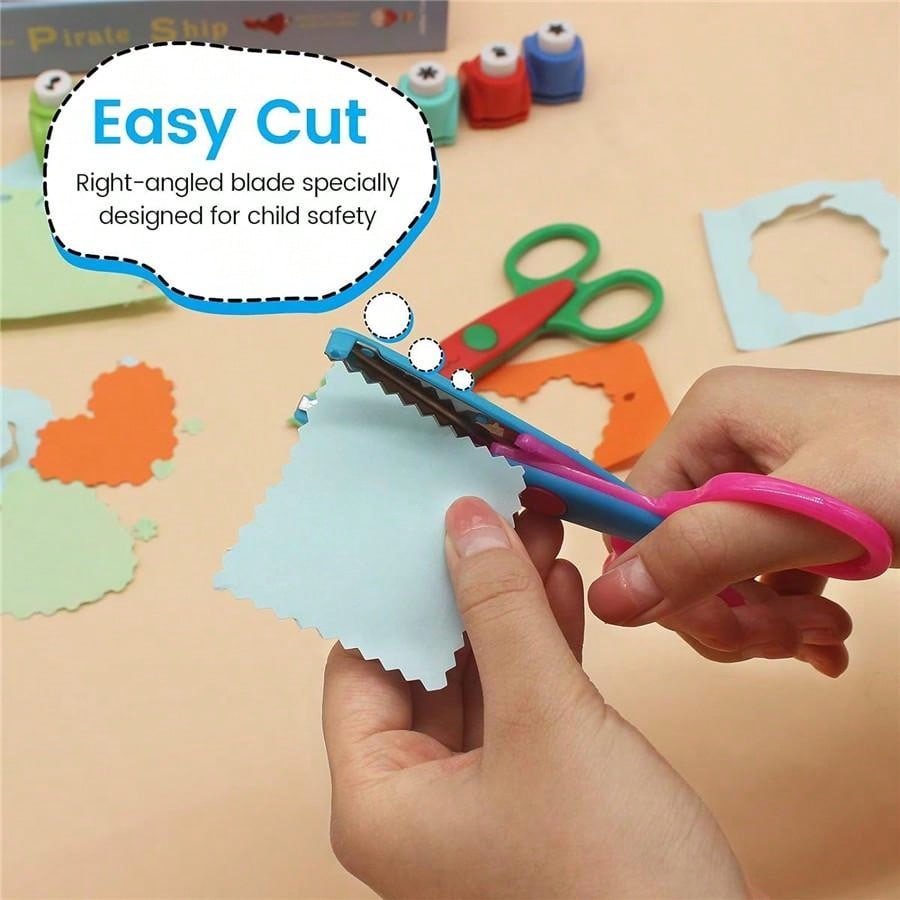 어린이 안전 가위 세트 6종 다양한 모양 스테인리스 스 - Art Craft For Toddlers 리뷰 및 가격